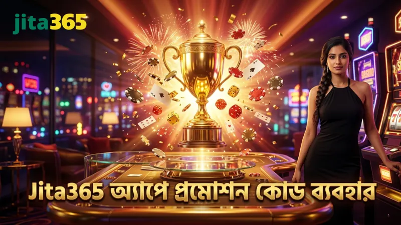 Jita365 অ্যাপে প্রমোশন কোড ব্যবহার করে বোনাস গ্রহণের প্রক্রিয়া।