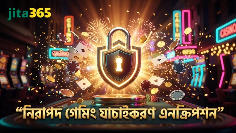 নিরাপদ গেমিং নিশ্চিত করতে যাচাইকরণ ও এনক্রিপশন অপরিহার্য।